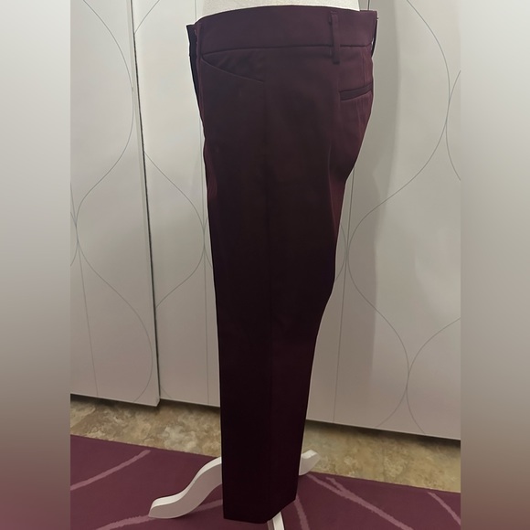 Worthington Womens Burgundy Ankle Pant 4P - Picture 5 of 7